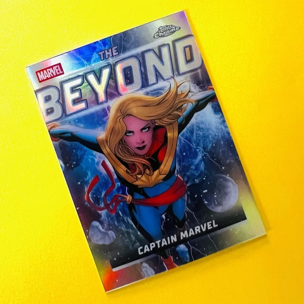 2026 Topps Chrome Marvel The Beyond TB-08 Captain Marvel Insert